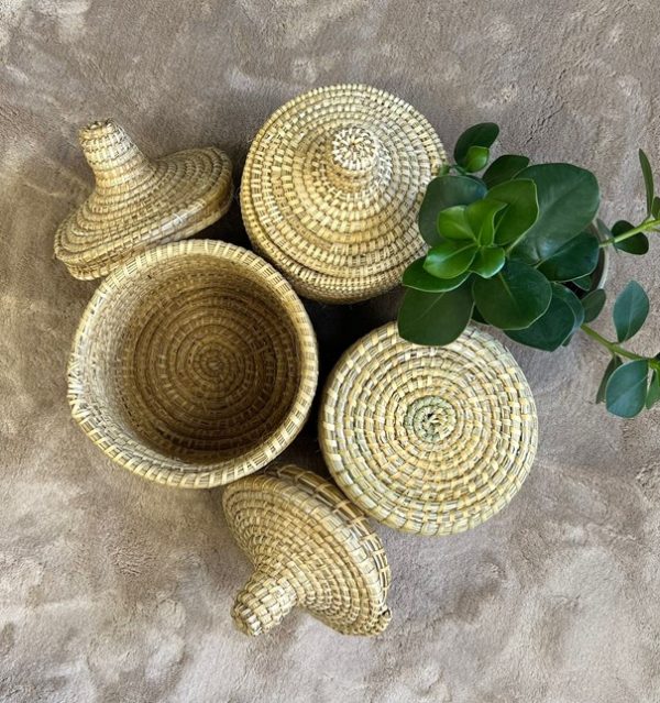 Panier en osier - décoration bohème