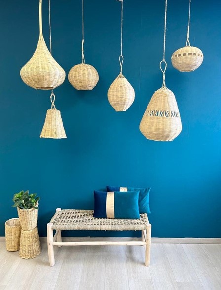 Suspensions luminaire - gamme Azura bambou