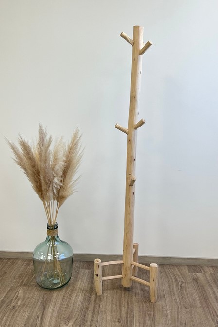 Porte manteaux en bois d'eucalyptus fait main