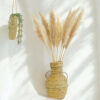 Vase en fibre naturelle- décoration bohème