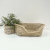Panier pour chat ou chien en feuilles de palmiers