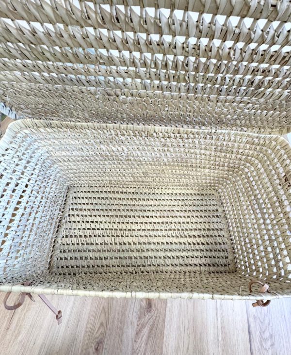 Coffre de rangement -malle en fibre naturelle – Image 3