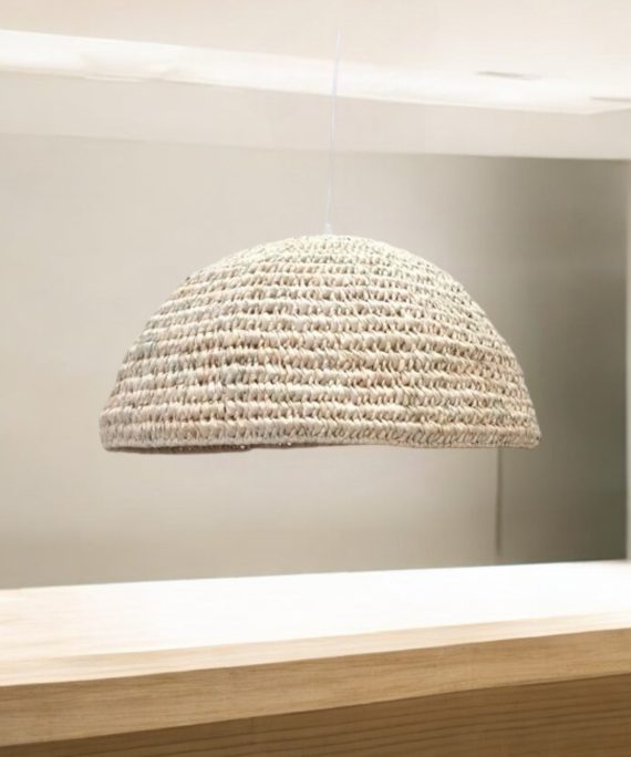 Suspension en feuilles de palmier - gamme Eva cloche