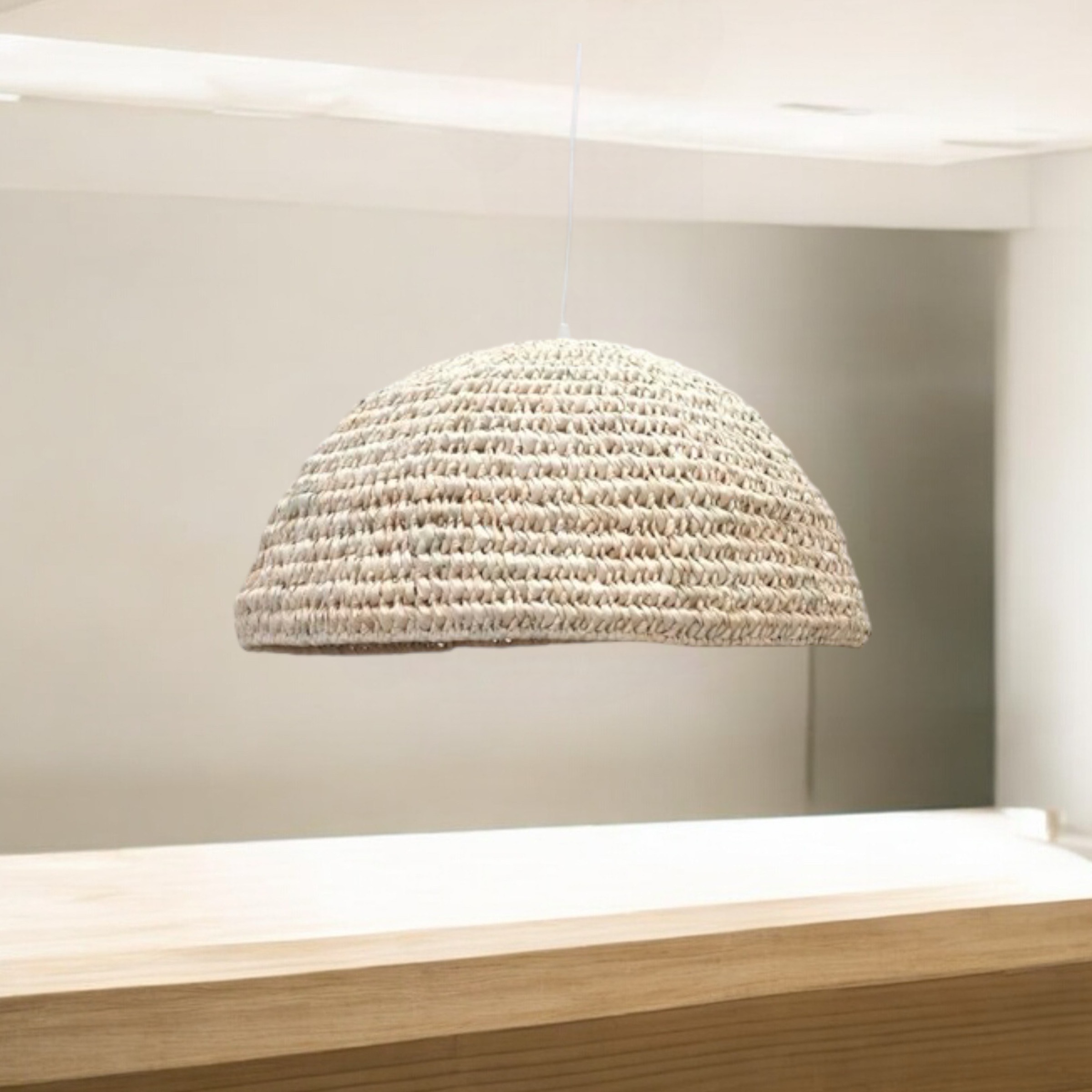 Suspension en feuilles de palmier - gamme Eva cloche