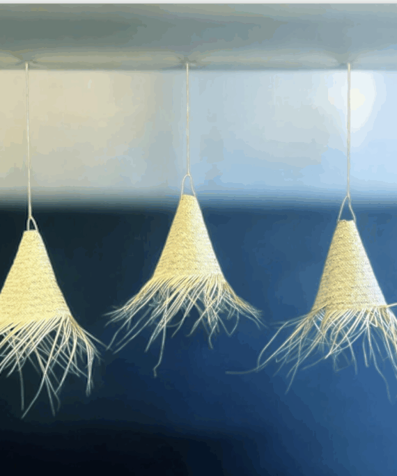 LOT de 3 suspensions en osier - Gamme LILIA