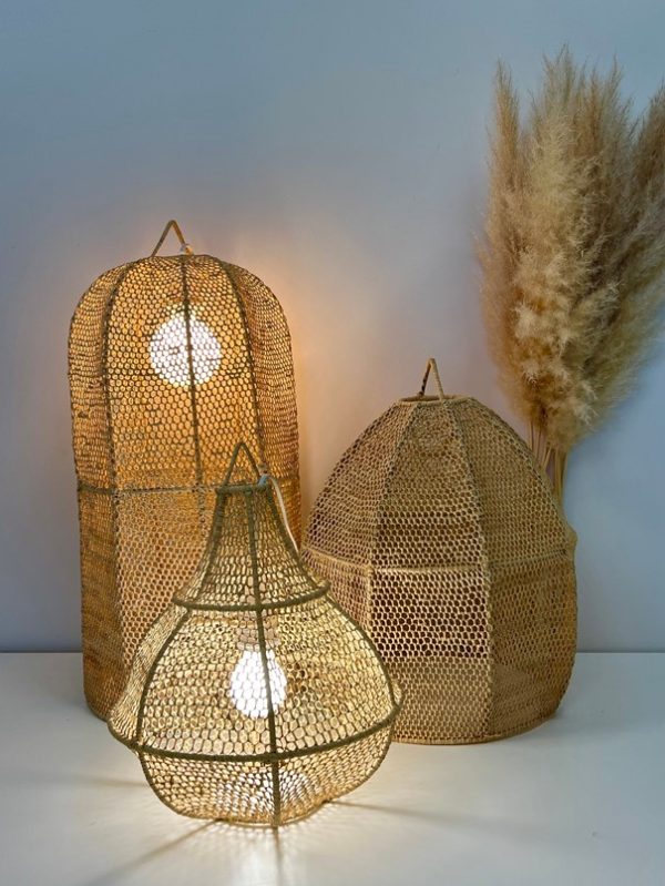 Suspension en osier -luminaire – Image 2