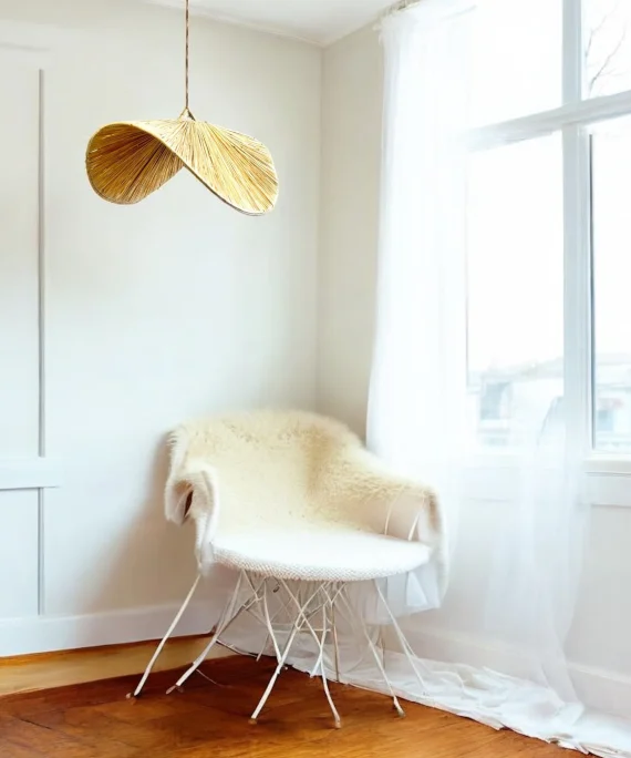 Suspension en raphia - gamme SOLENE