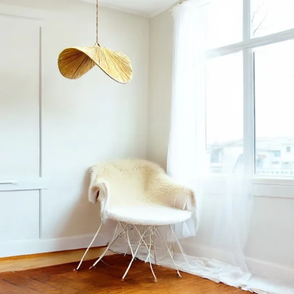Suspension en raphia - gamme SOLENE