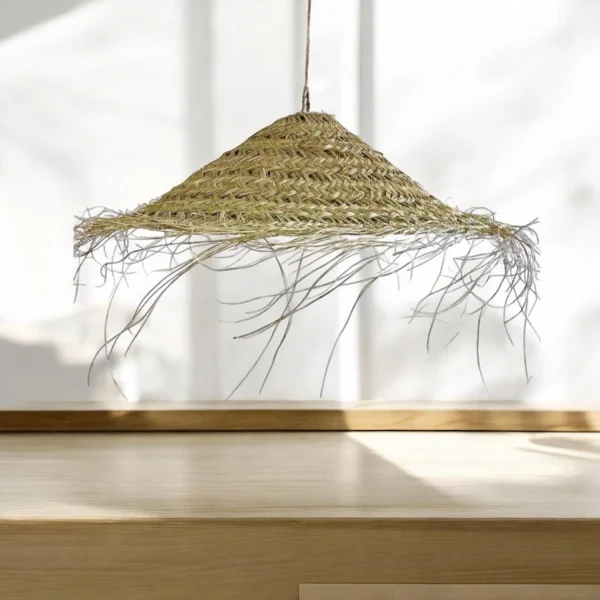 Suspension en osier - gamme Emma désert parasol( en fibre naturel)
