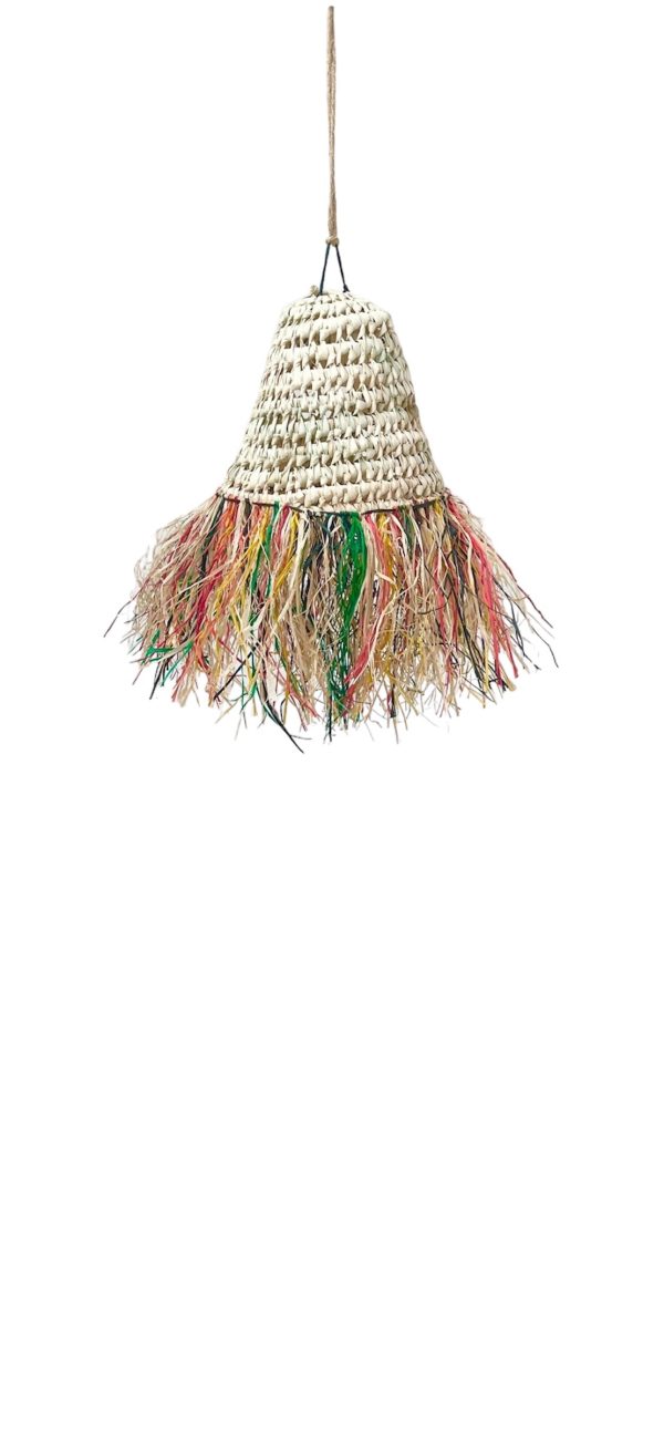 Suspensions coniques- EVA à franges en feuilles de palmier (multicolore) – Image 2