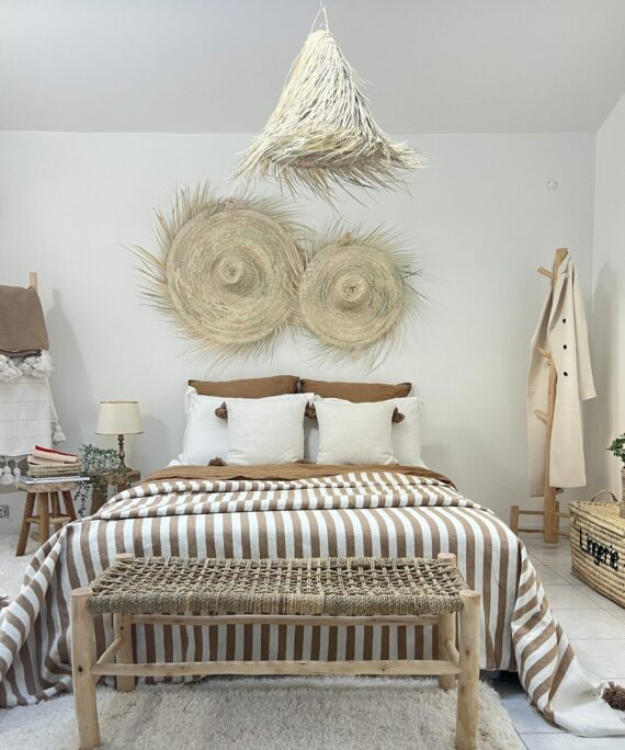 Chapeaux de paille marocain- en fibre naturelle