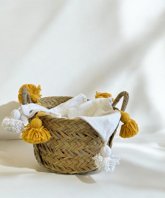 Paniers de rangement gamme en feuilles de palmier