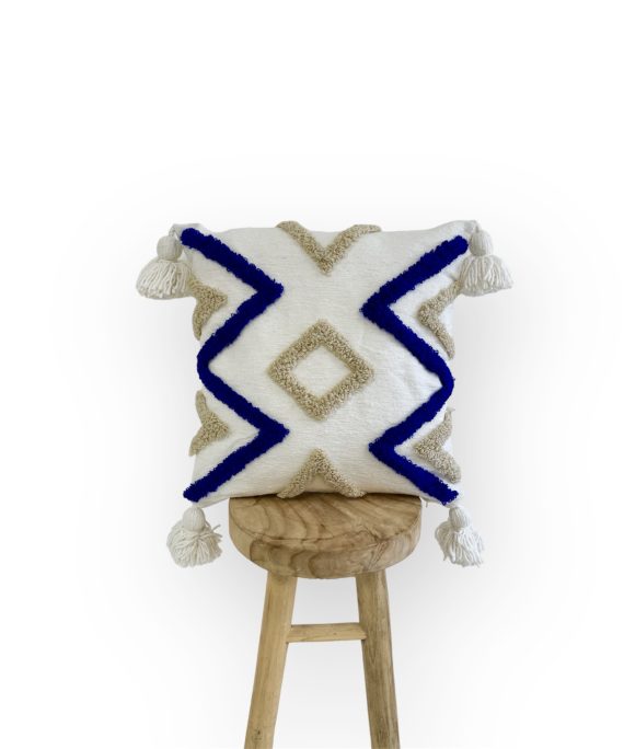 Housses de coussin bordées à la mains 45 cm x 45 cm