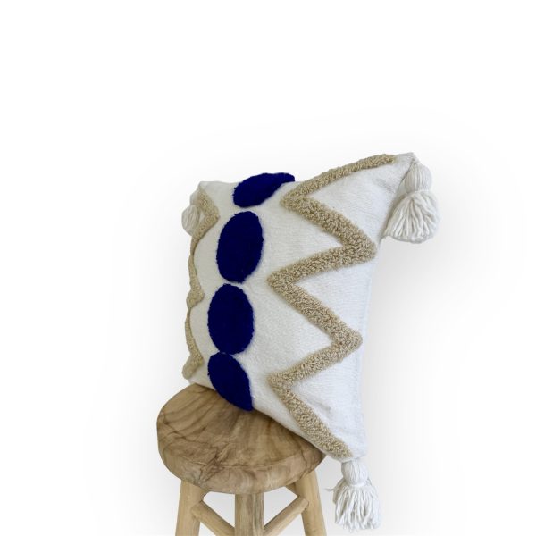 Housse de coussin brodée à la main 45 cm x 45 cm – Image 2