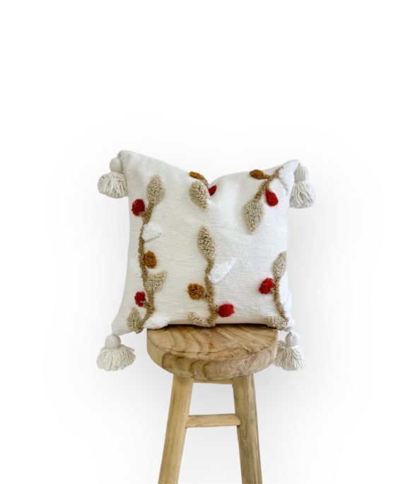 Housses de coussin bordées à la mains 45 cm x 45 cm