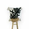 Housse de coussin brodée à la main 45 cm x 45 cm