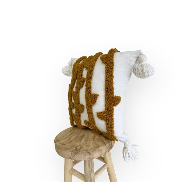 Housse de coussin brodée à la main 45 cm x 45 cm – Image 2