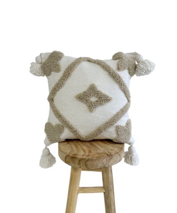 Housses de coussin bordées à la mains 45 cm x 45 cm