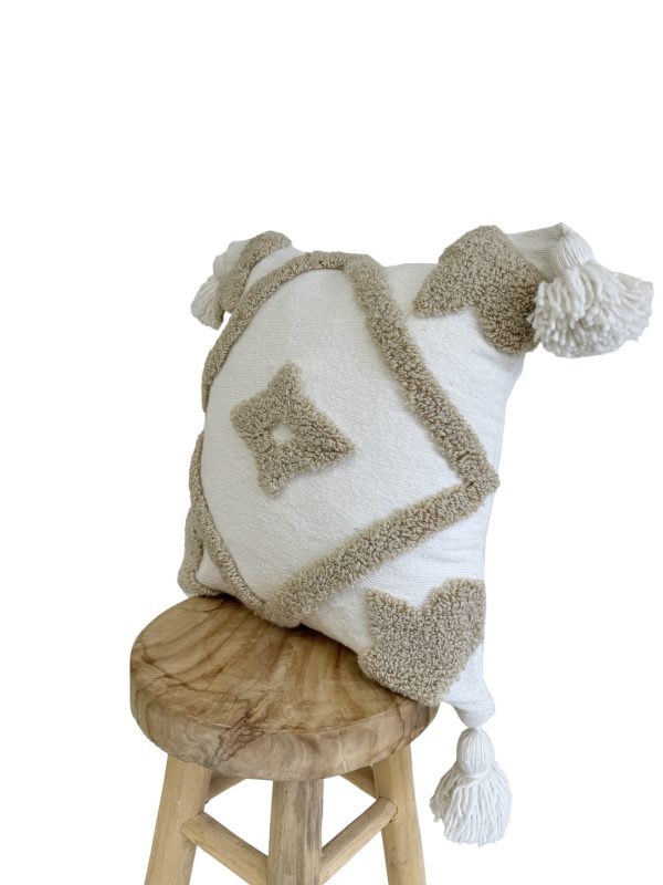 Housses de coussin bordées à la mains 45 cm x 45 cm – Image 2