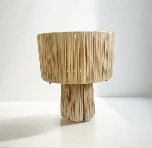 Lampe en Raphia- de chevet – Image 3