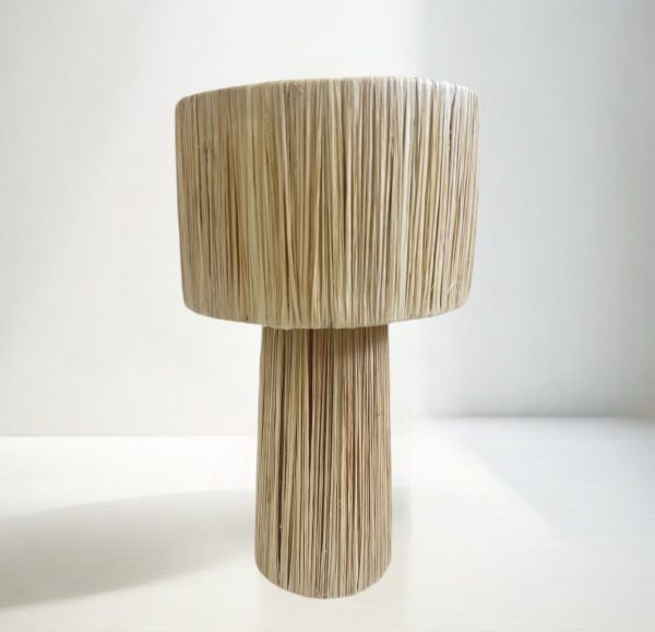 Lampe en Raphia- de chevet – Image 2
