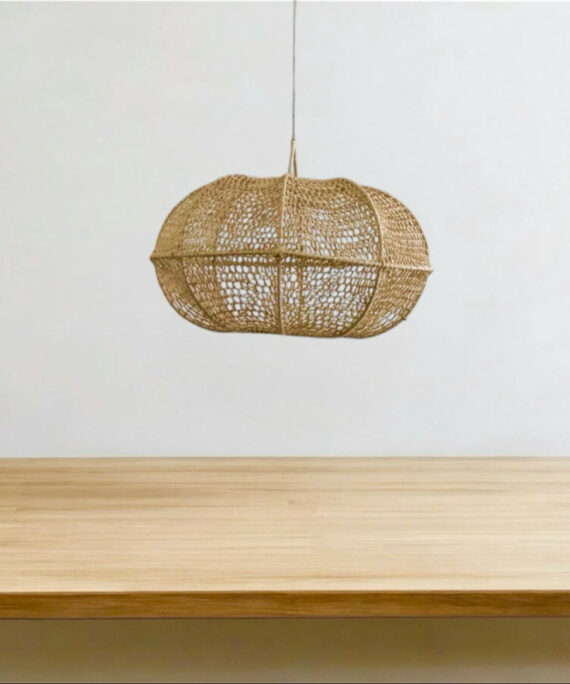 Suspension raphia en sphère - 35/35cm diamètre
