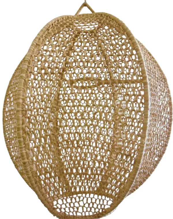 Suspension en  raphia ovale - 25cm L/35cm H – Image 2