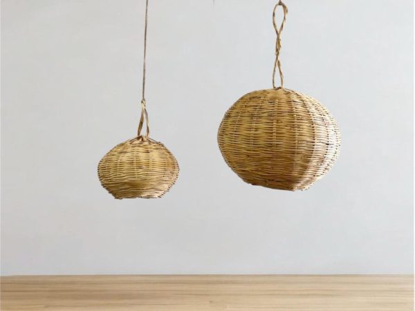 Suspension bambou en boule