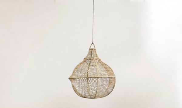 Suspension en raphia -en Poire – Image 2